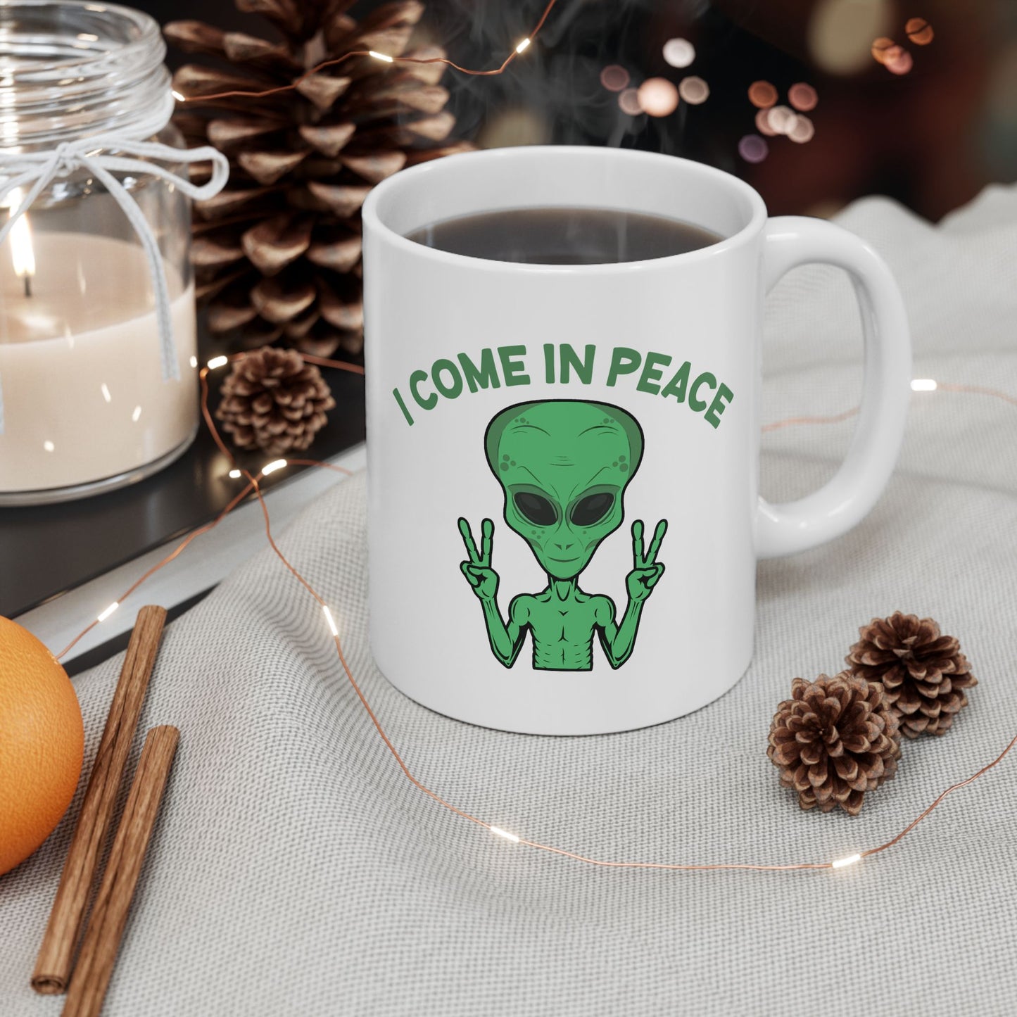 Alien Mug - I Come In Peace