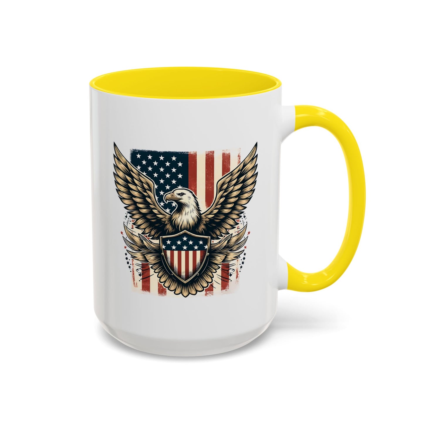 4th of July Mug - American Bald Eagle Flag 9