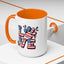 4th of July Mug - Animal Love USA Flag
