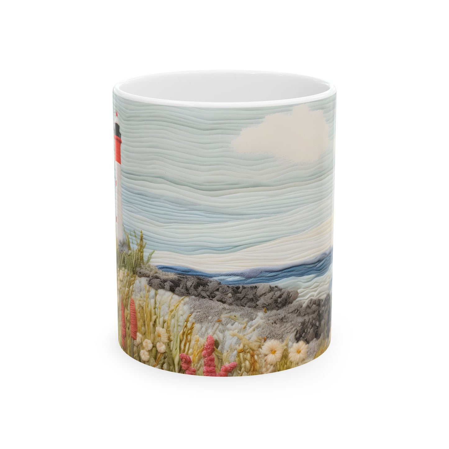 Artistic Mug - Felted Lighthouse 6