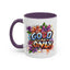 Wellness Mug - Good Vibes Only Graffiti Flowers