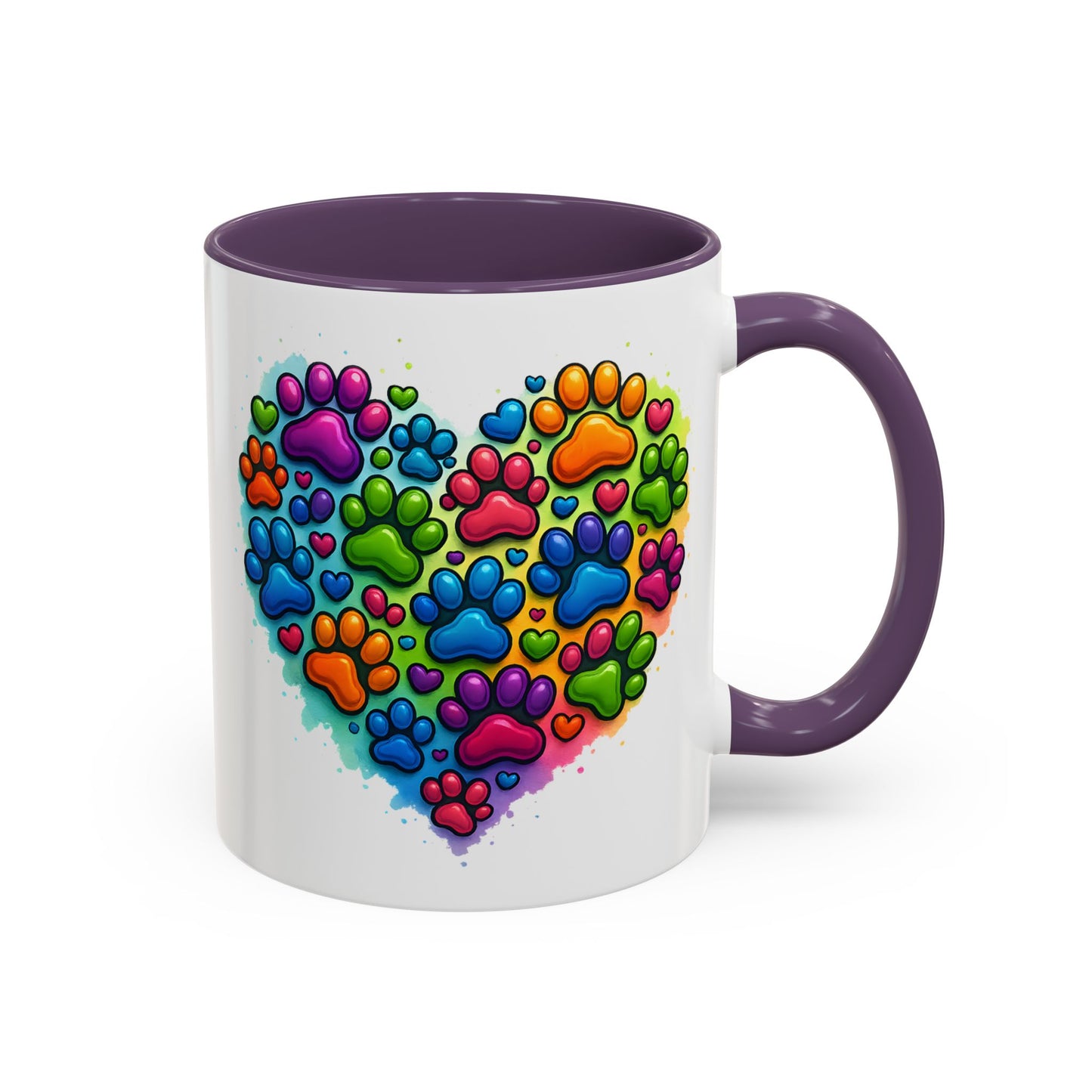 Animal Mug - Dog Paws Heart