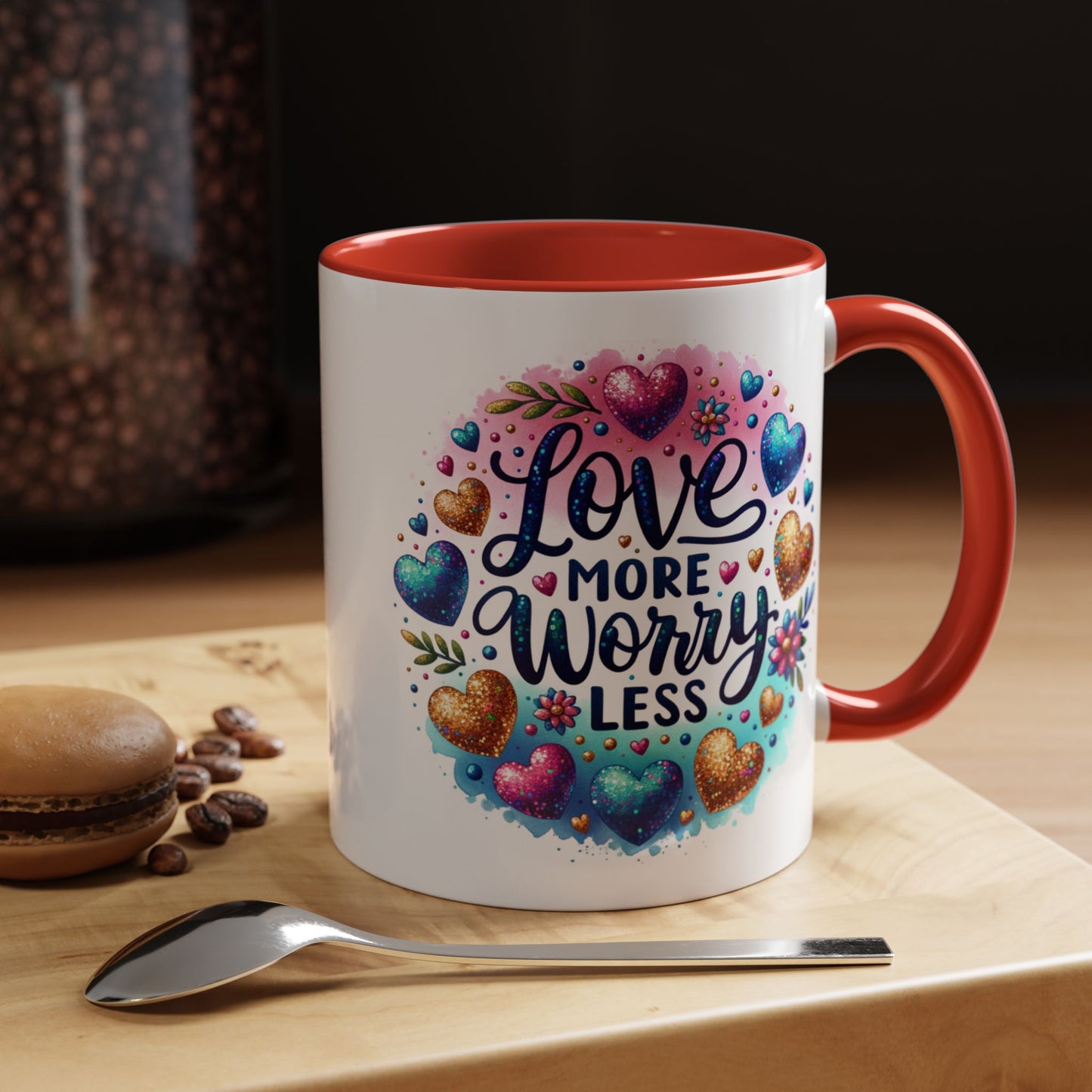 Wellness Mug - Love More Worry Less Circle