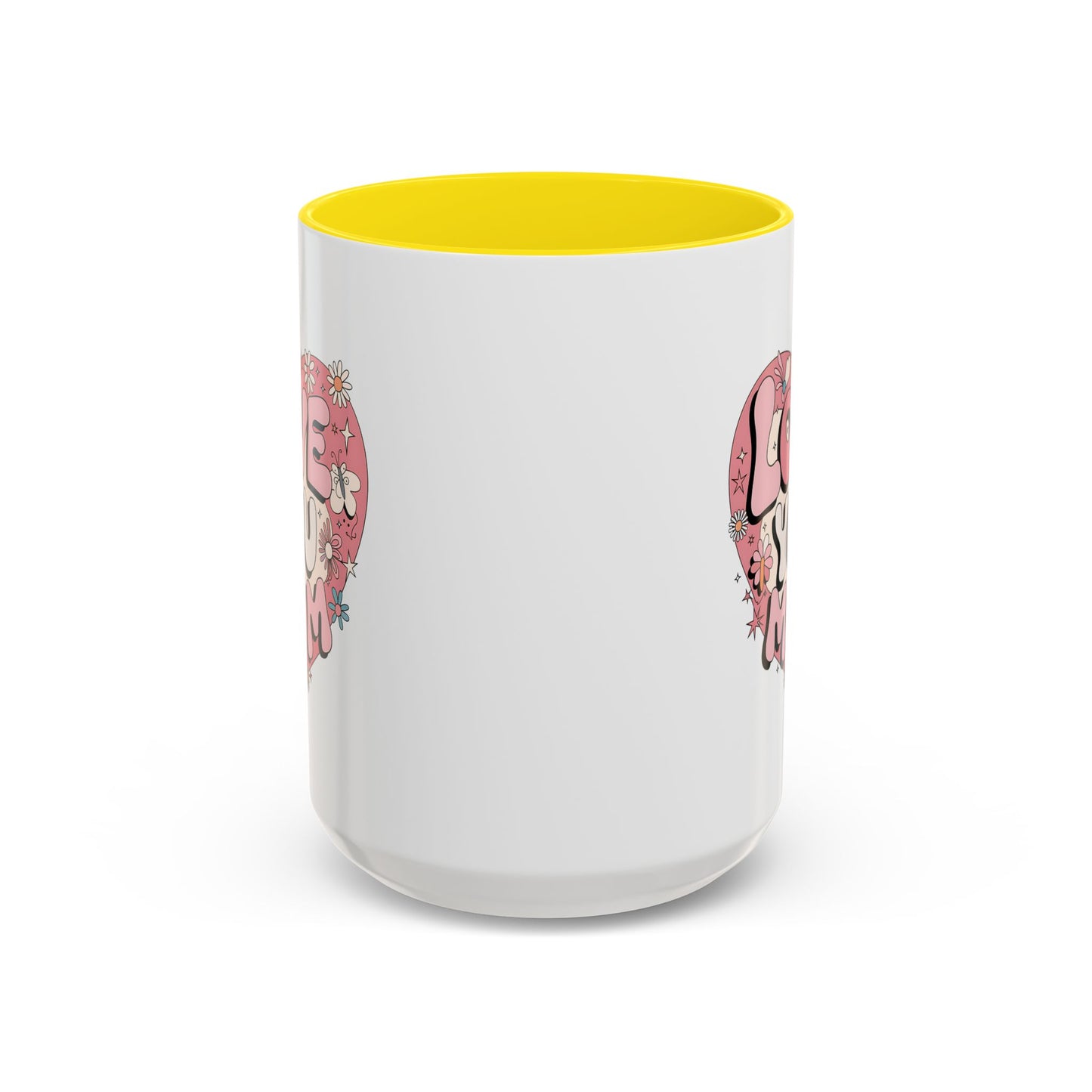 Mother's Day Mug - Love You Mom Retro Heart