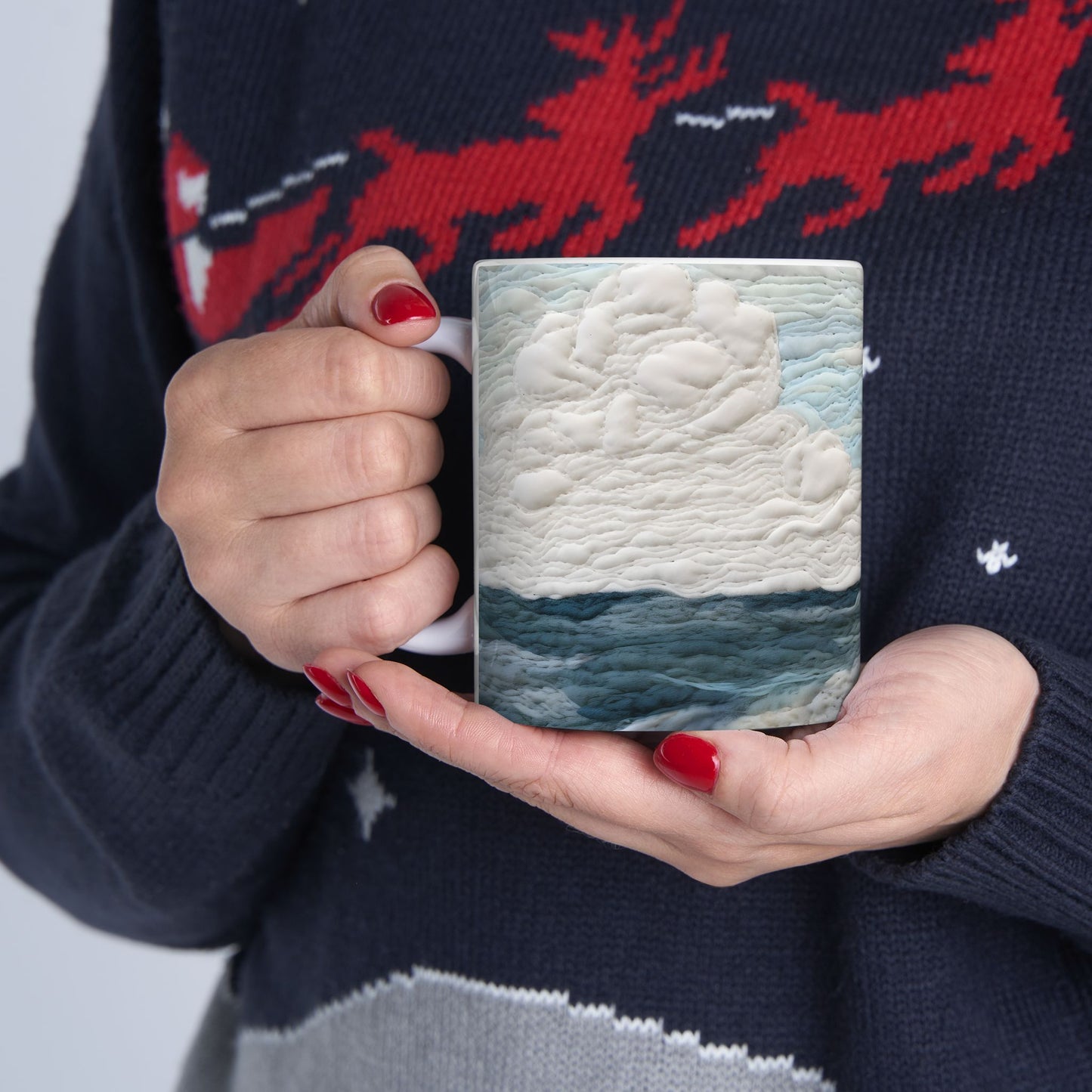 Artistic Mug - Felted Lighthouse 5