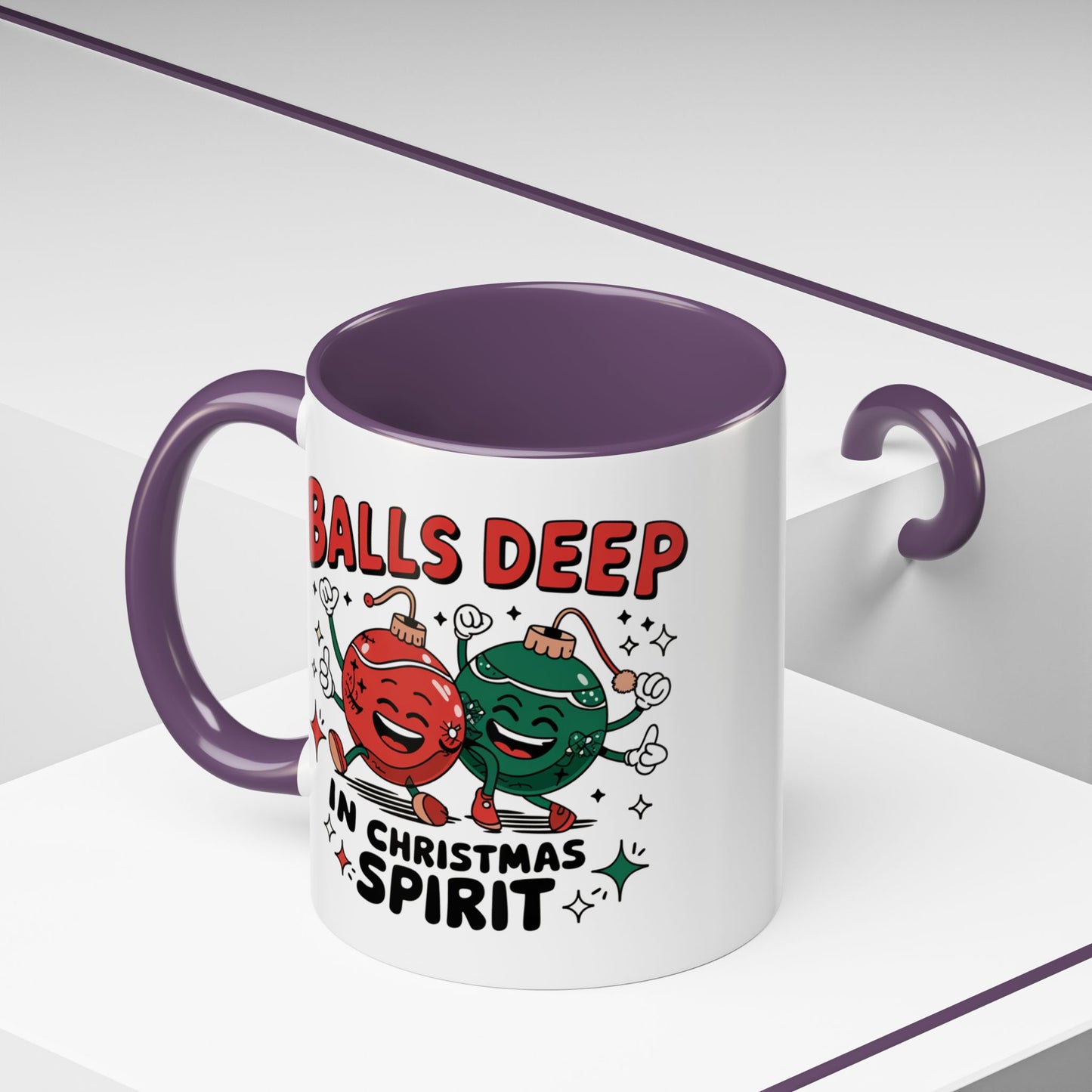Adult Mug - Balls Deep in Christmas Spirit