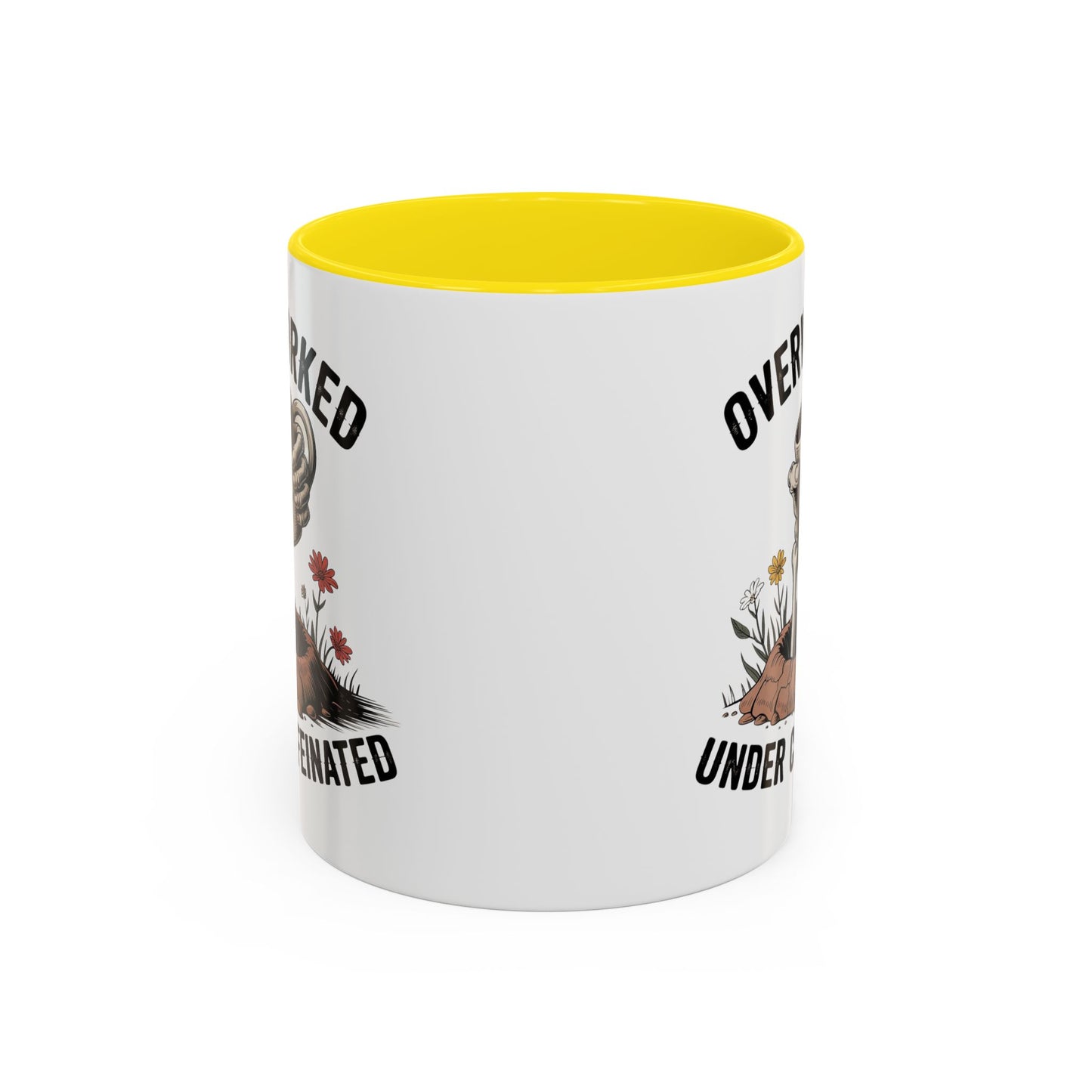 Humor Mug - Overworked and Under Caffeinated