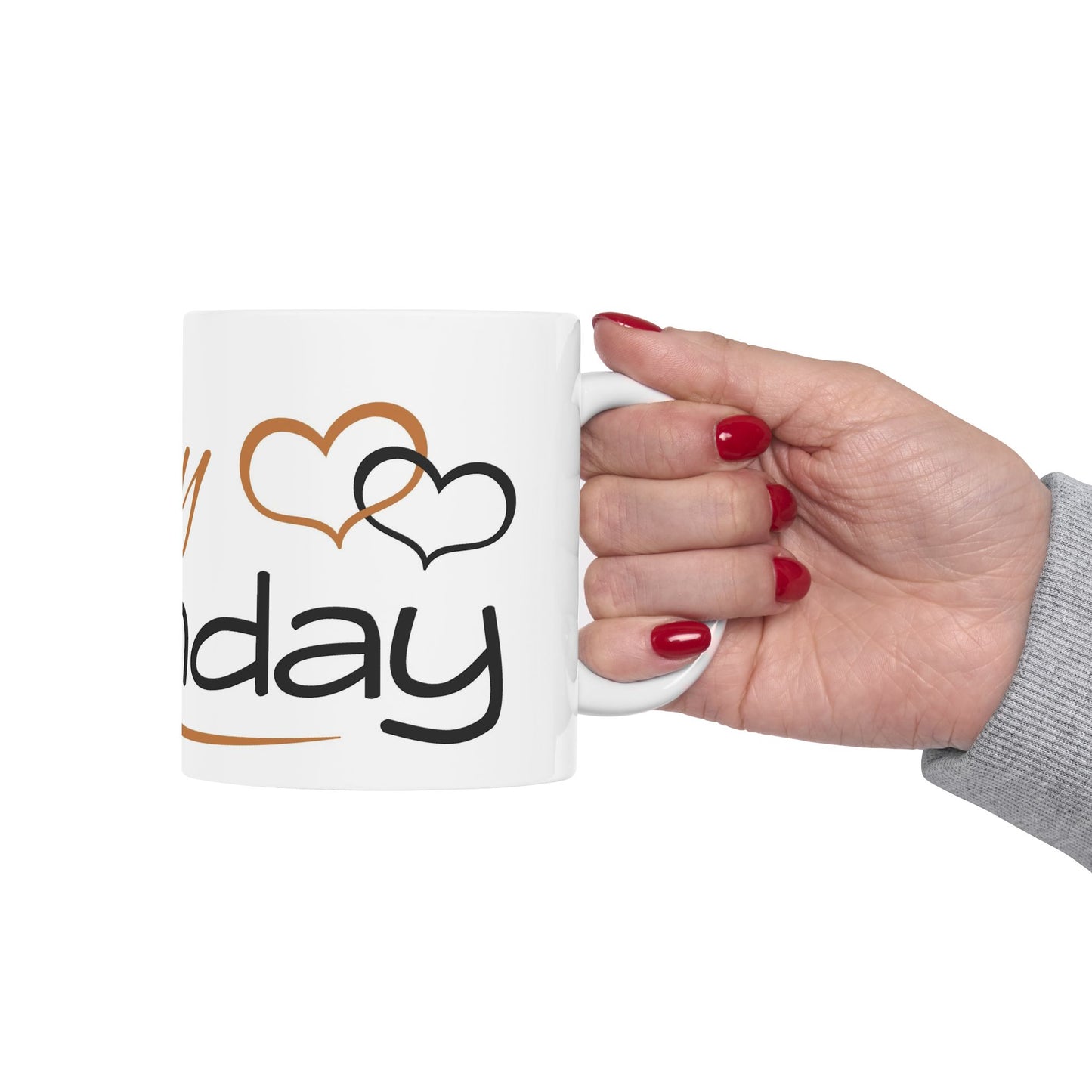 Birthday Mug - Happy Birthday Lettering Wrap