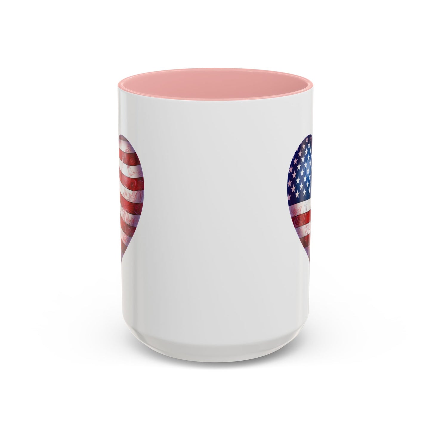 4th of July Mug - Heart American Flag