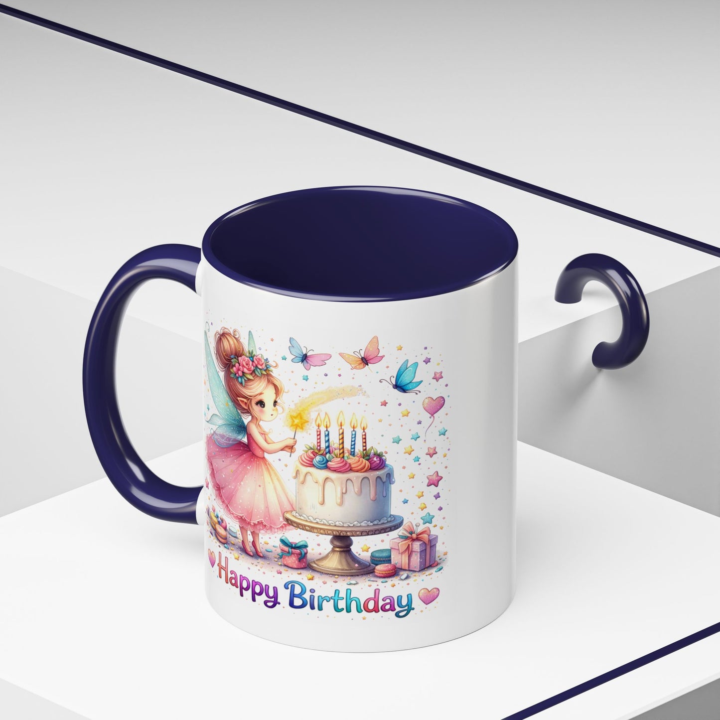 Birthday Mug - Fairy Butterflies