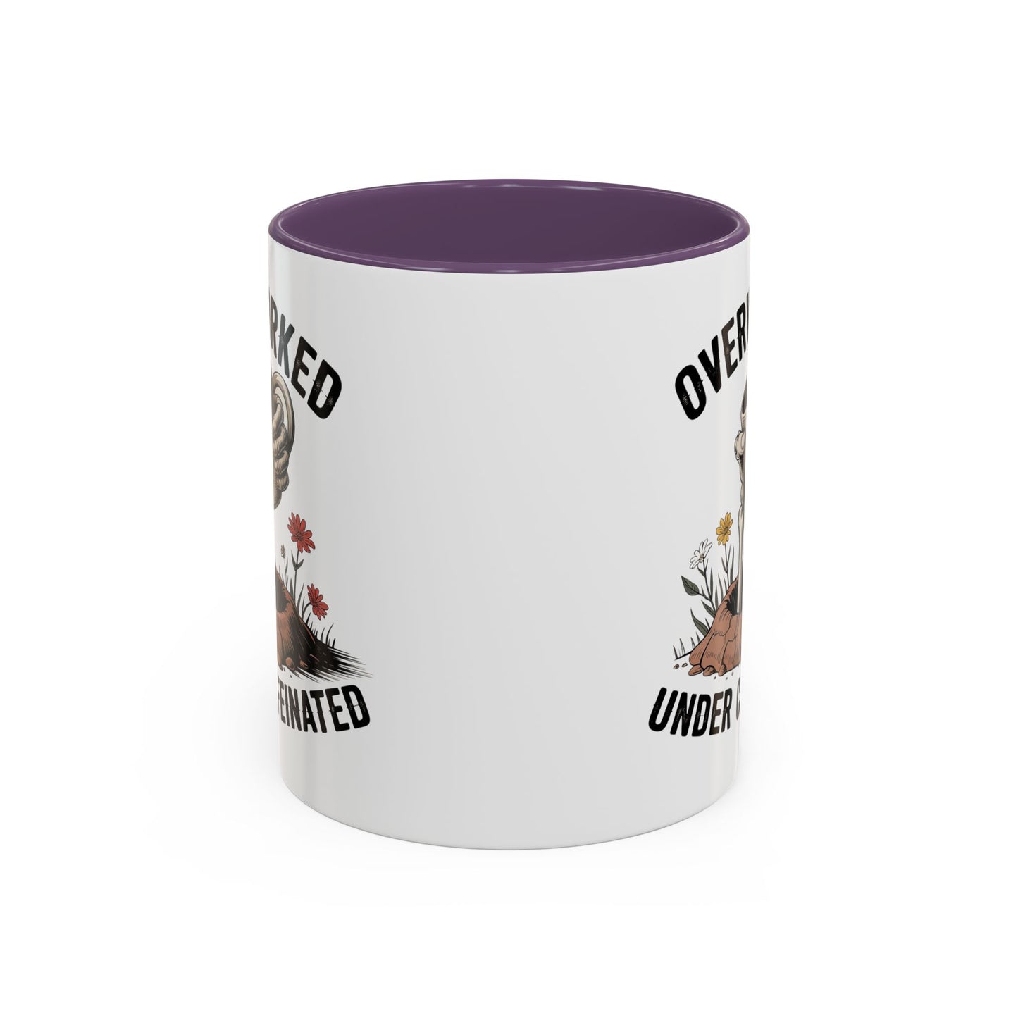 Humor Mug - Overworked and Under Caffeinated