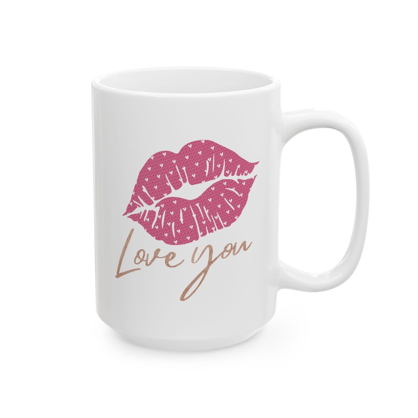 Anniversary Mug - Love You Lips Kiss