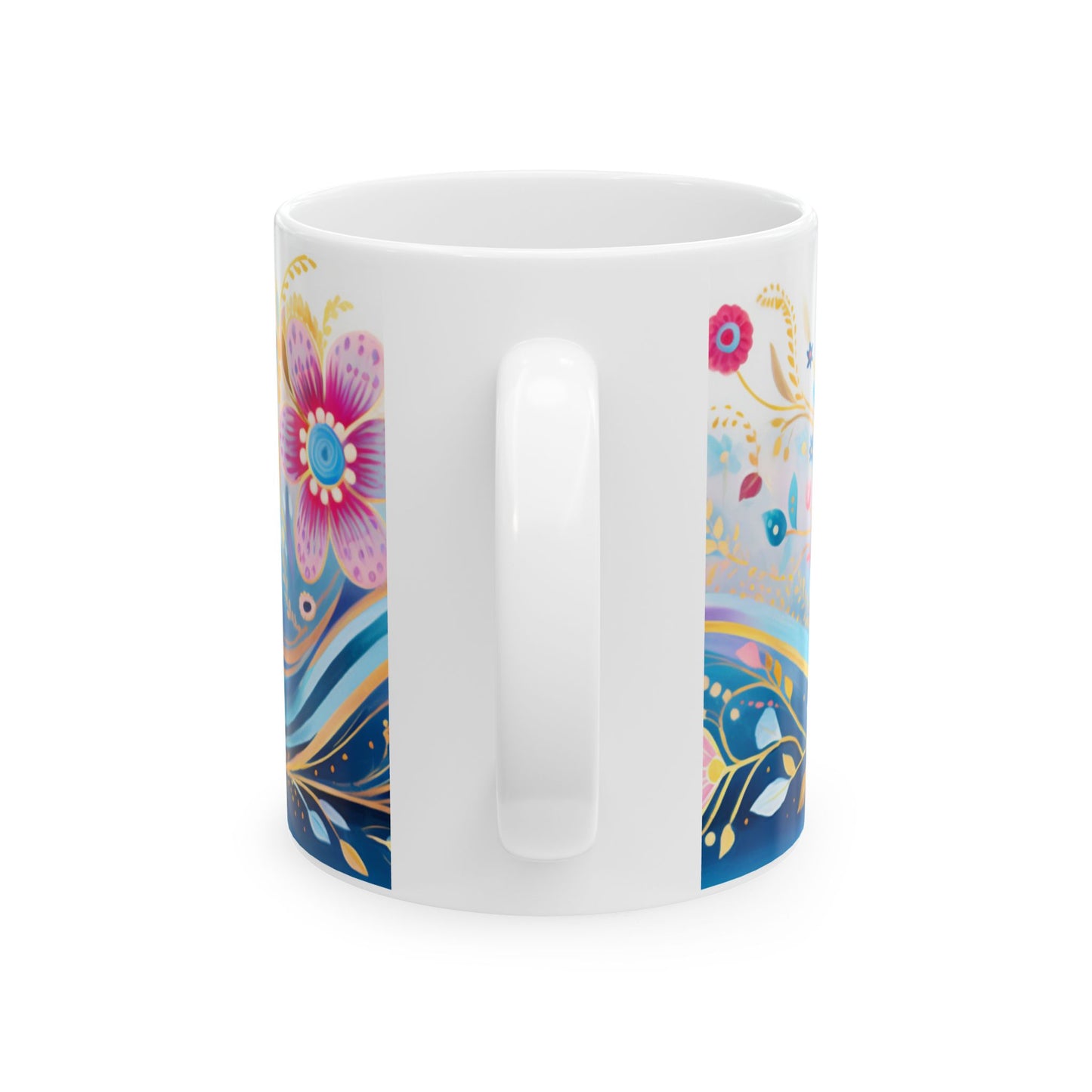 Artistic Mug - Flowing Flowers