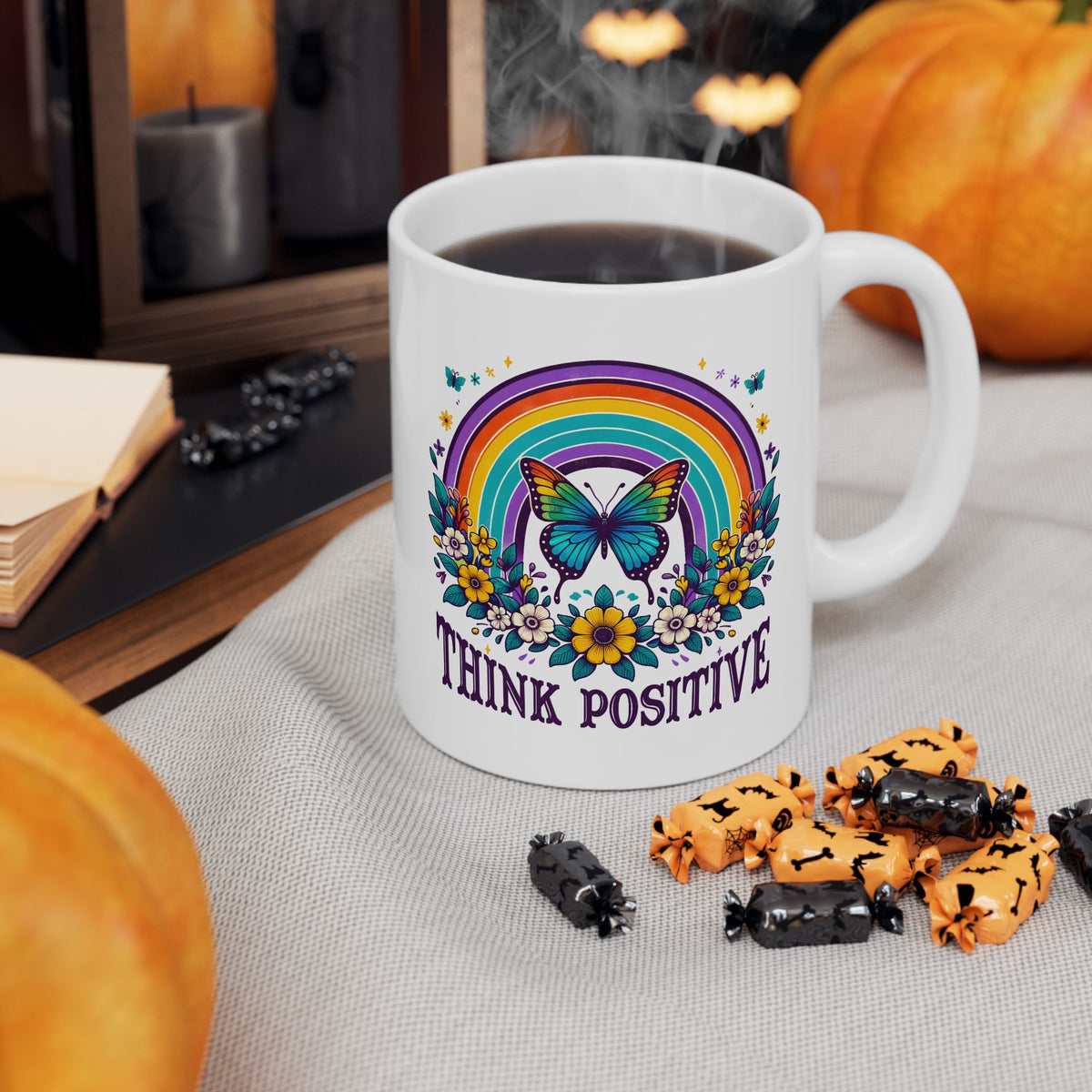 Wellness Mug - Think Positive Butterfly