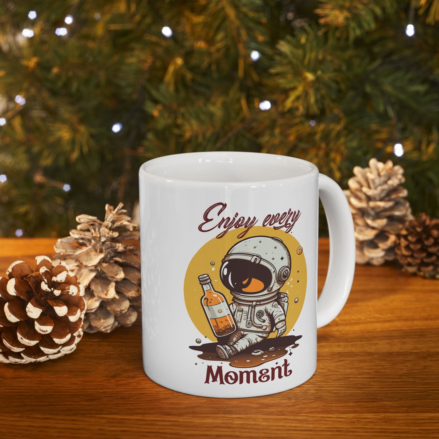 Motivation Mug - Enjoy Every Moment Astronaut