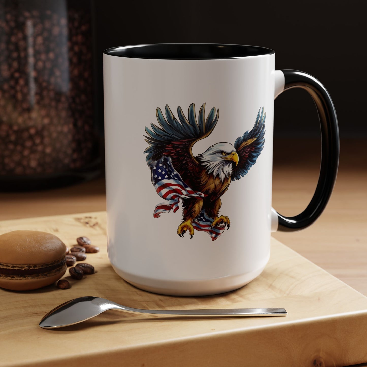4th of July Mug - American Bald Eagle Flag 7