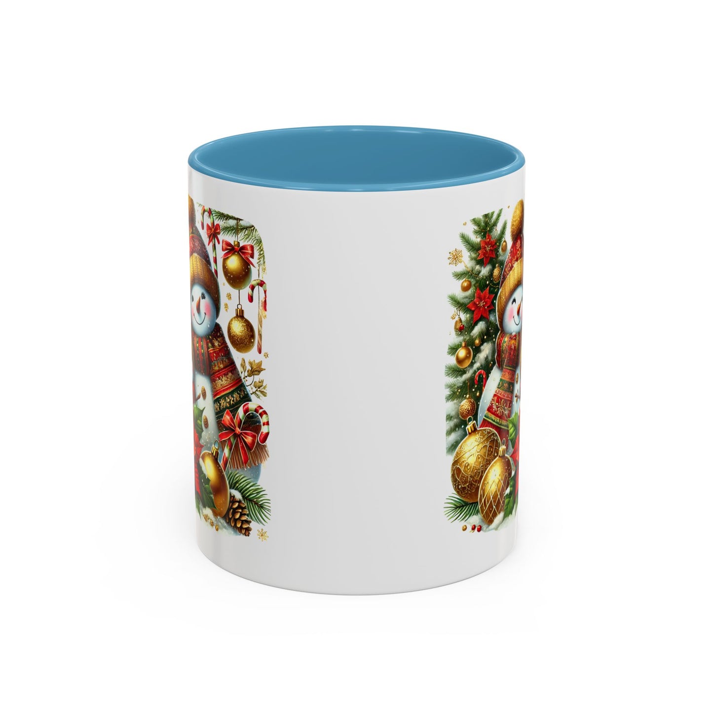 Christmas Mug - Gold Snowman Family 2