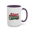 Christmas Mug - Merry Christmas Red & Green Text Mistletoe