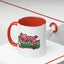 Christmas Mug - Merry Christmas Red & Green Text Mistletoe