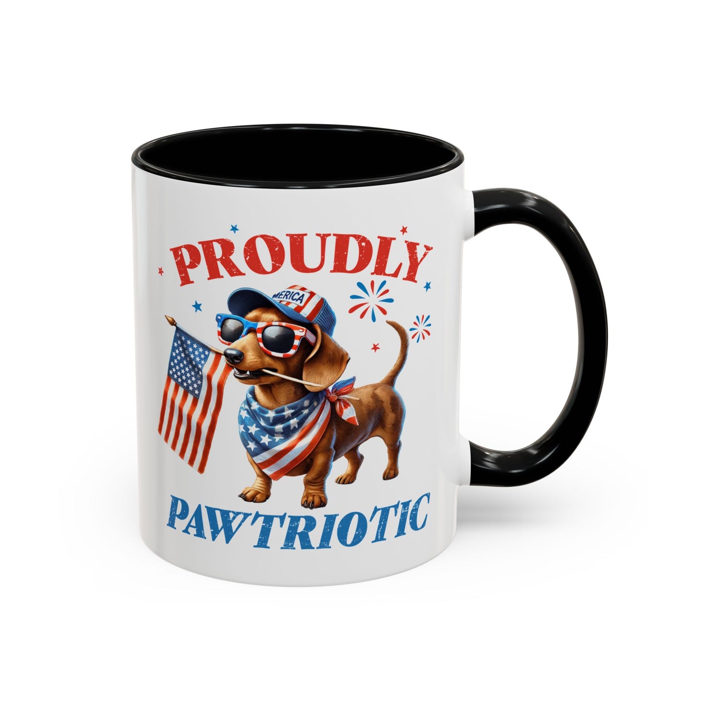 4th of July Mug - Proudly Pawtriotic Dog