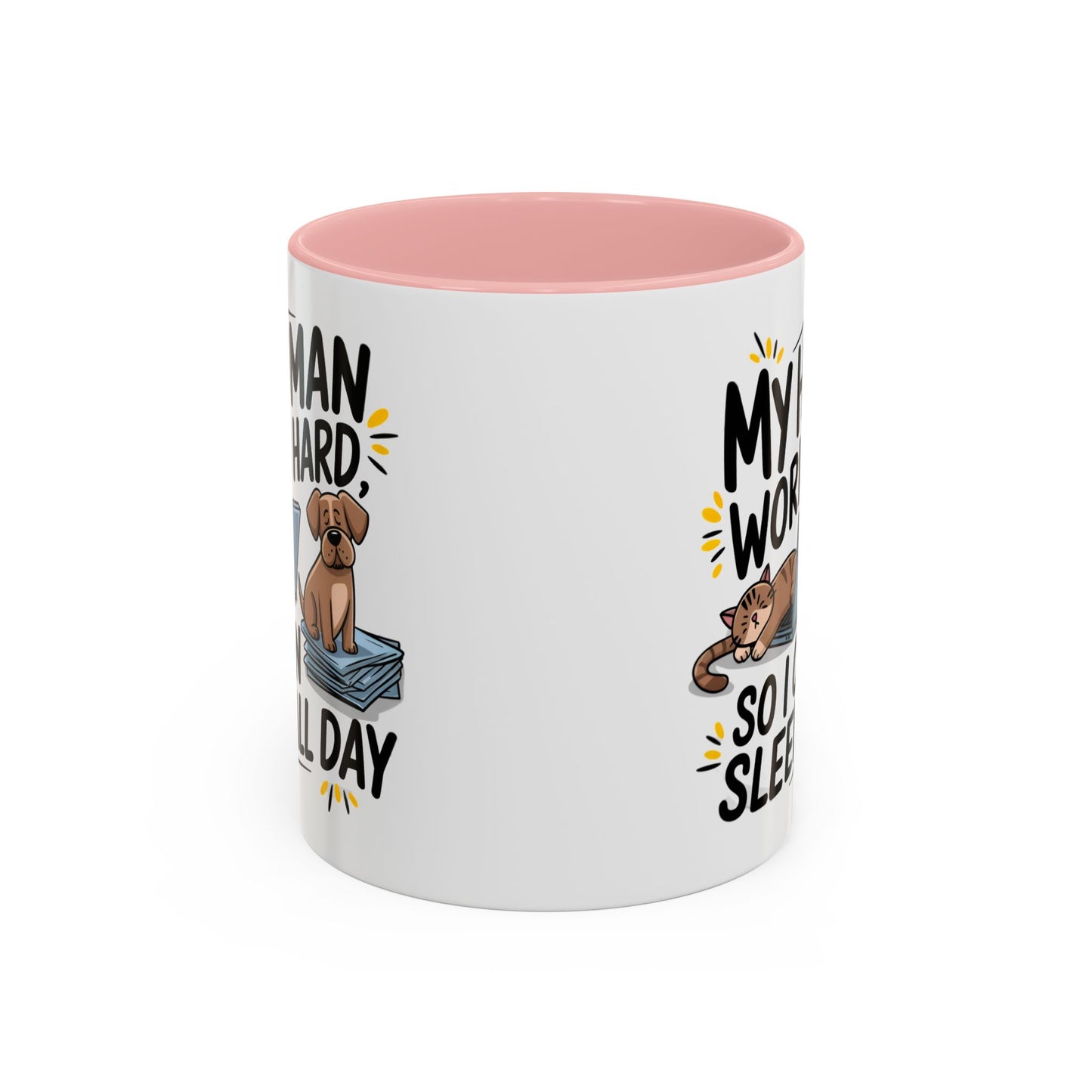 Animal Mug - My Human Works Hard