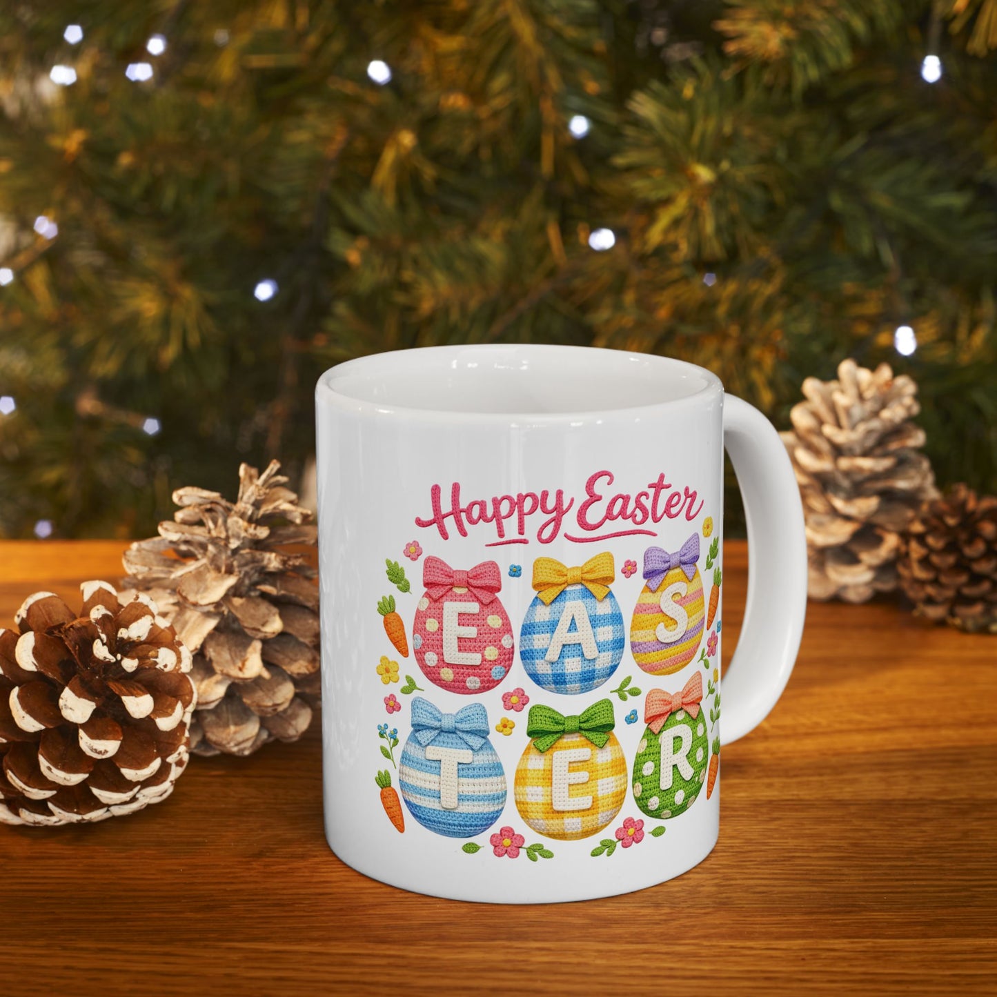 Easter Mug - Happy Easter Crochet