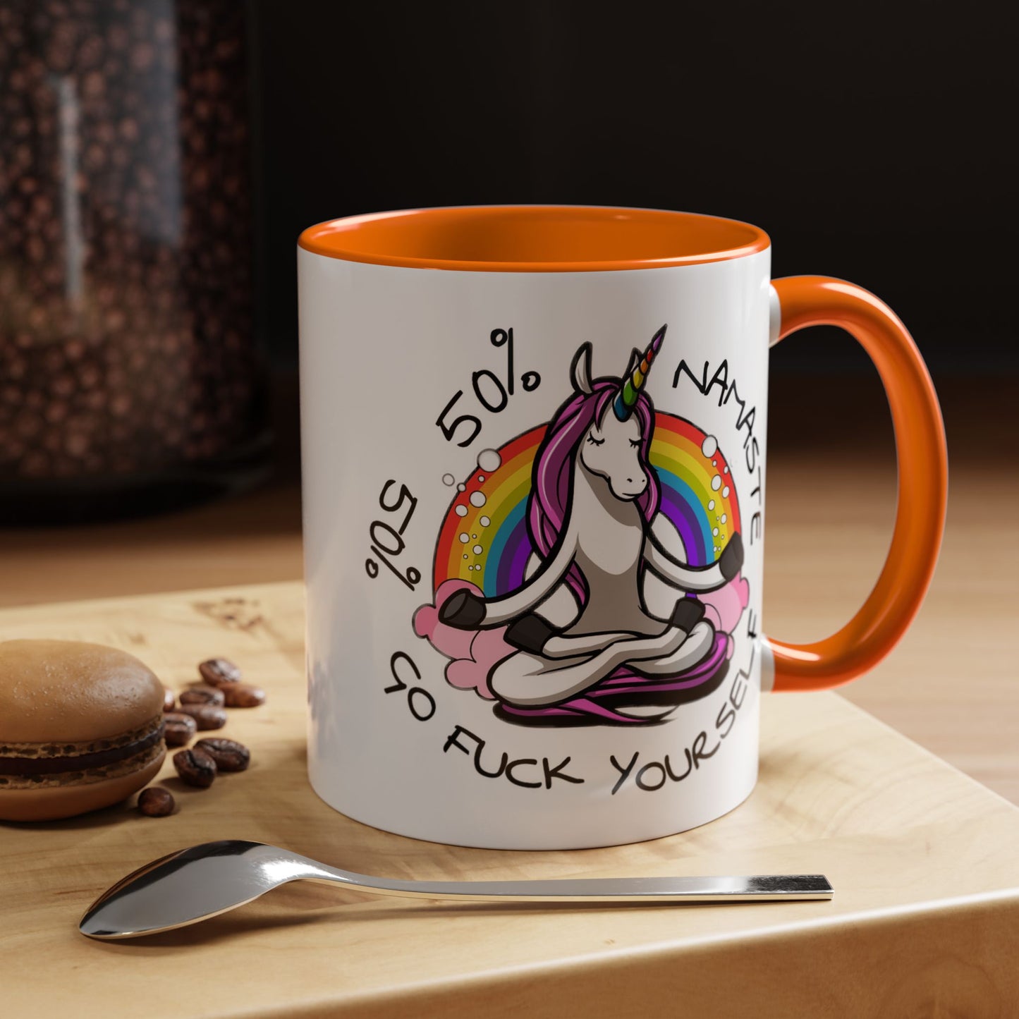 Adult Mug - 50% Namaste 50% Go Fuck Yourself