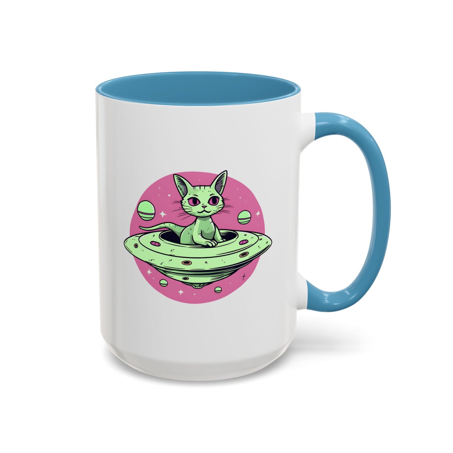 Alien Mug - Flying Saucer Cat