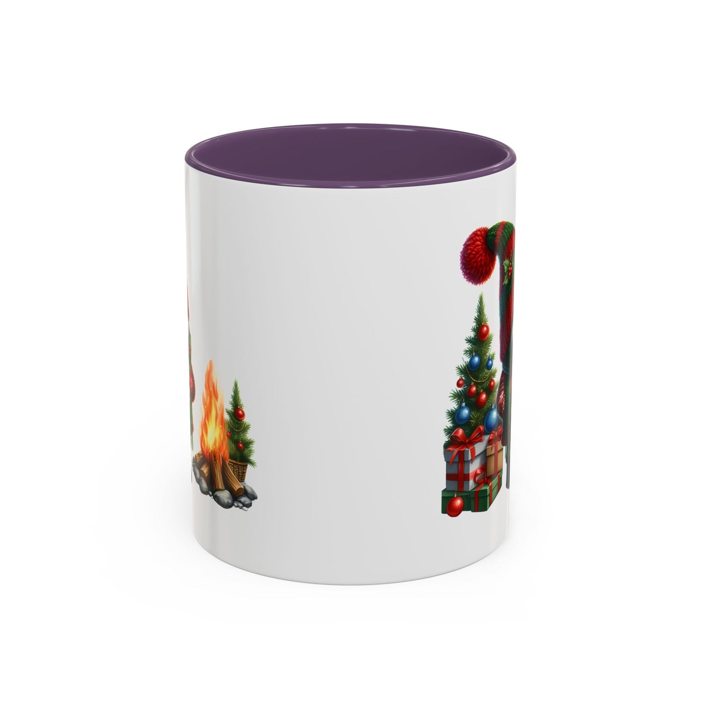 Christmas Mug - Gnome Presents and Fire