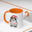 Christmas Mug - Merry Christmas Red & Green Text Gnome Present