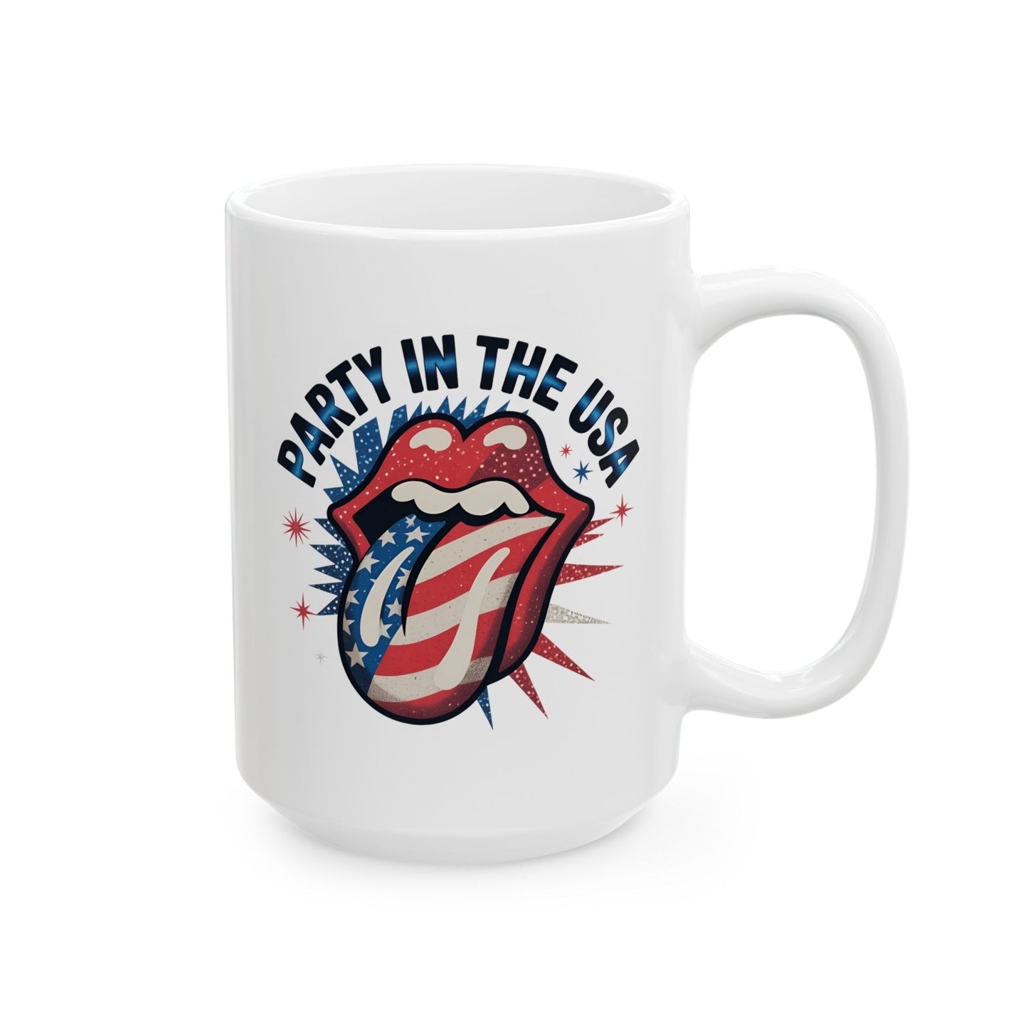 4th of July Mug - Party in the USA Tongue