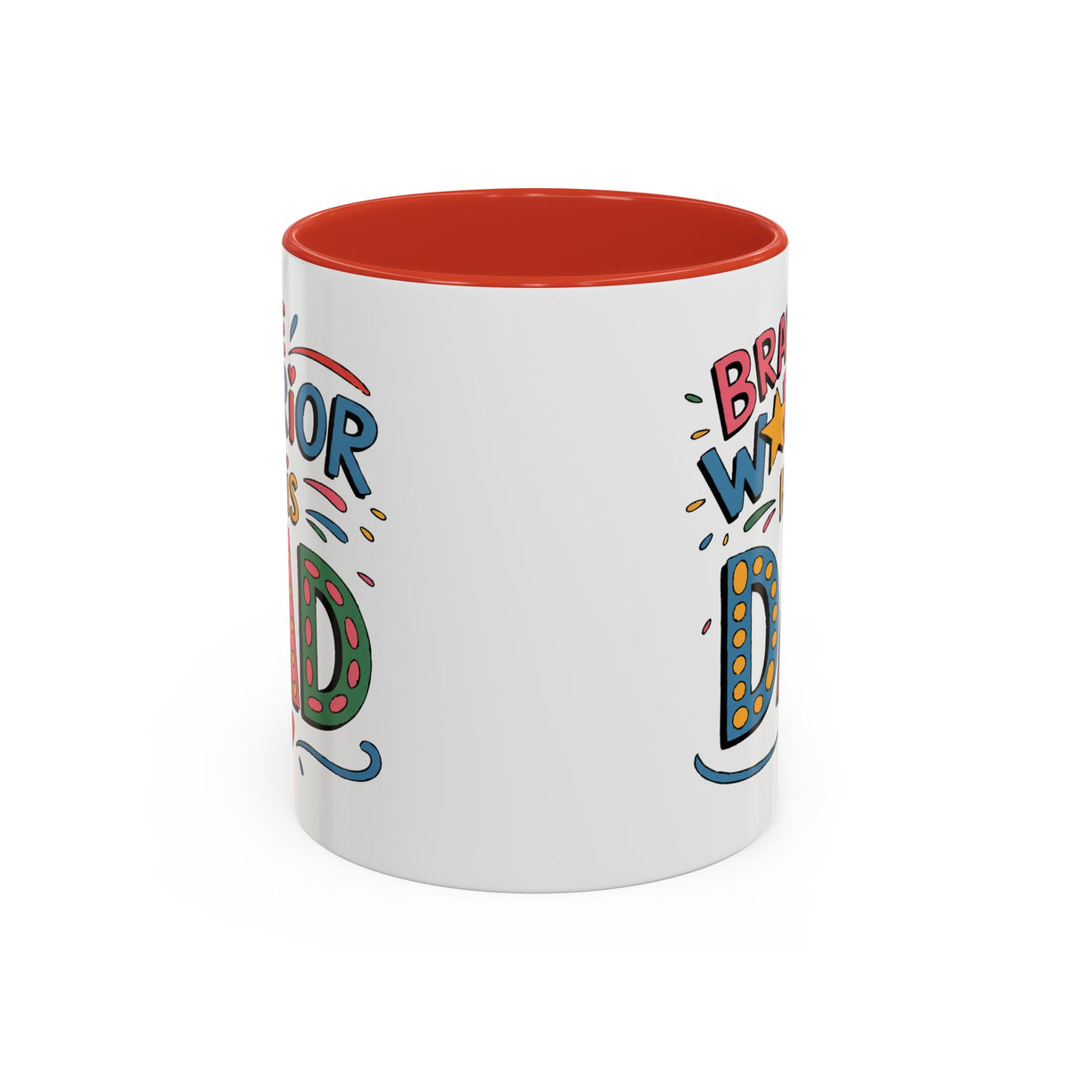 Father's Day Mug - Dad Brave Warrior