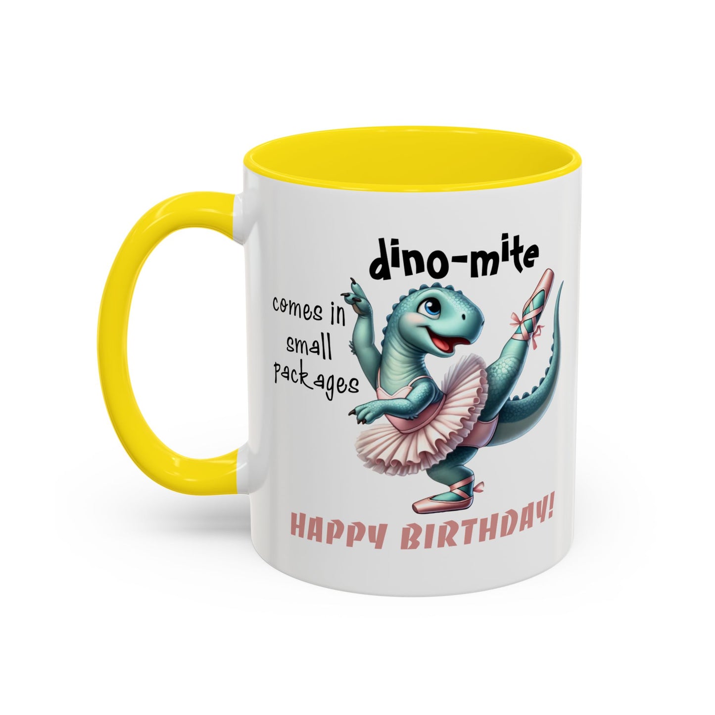 Birthday Mug - Dino-mite (Girl)