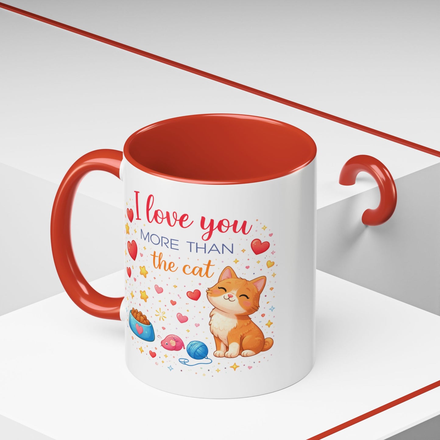 Anniversary Mug - I Love You More Than The Cat