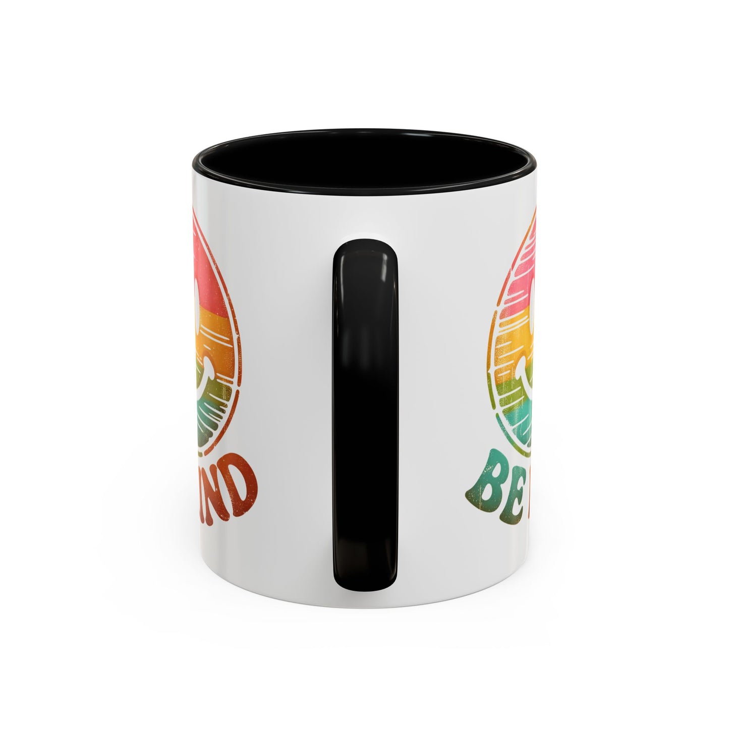 Motivation Mug - Retro Smiley Face Be Kind