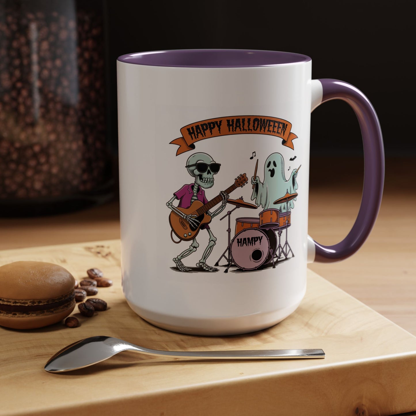 Halloween Mug - Skeleton & Ghost Band