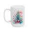 Christmas Mug - Christmas Tree and Mistletoe