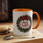 Christmas Mug - Merry Christmas Red Text Bow Wreath