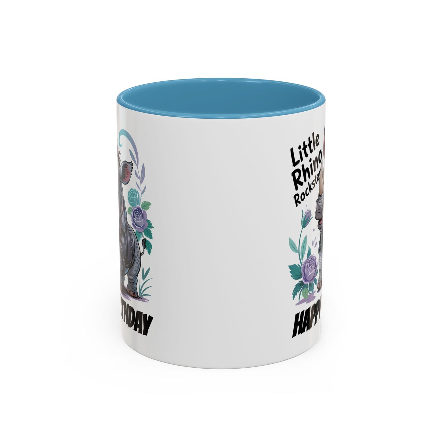 Birthday Mug - Happy Birthday Little Rhino Rockstar