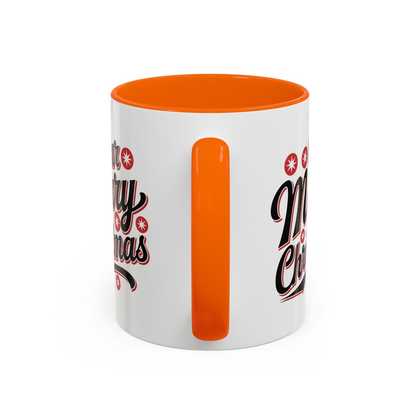 Christmas Mug - Merry Christmas Black Red & White Baseball Text