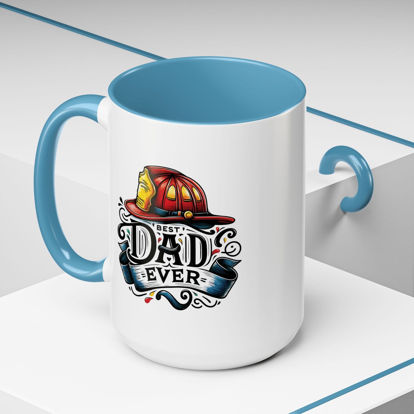 Father's Day Mug - Best Dad Ever Fireman