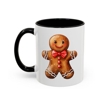 Christmas Mug - Gingerbread Man Red Bow