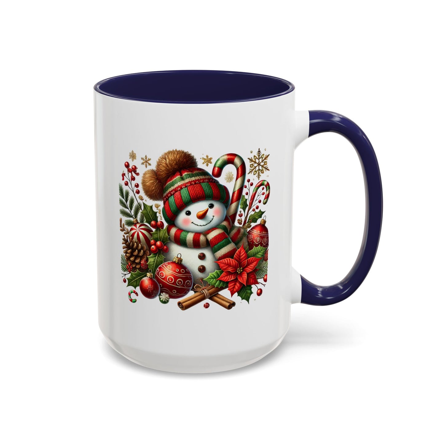 Christmas Mug - Red and Green Snowman 2