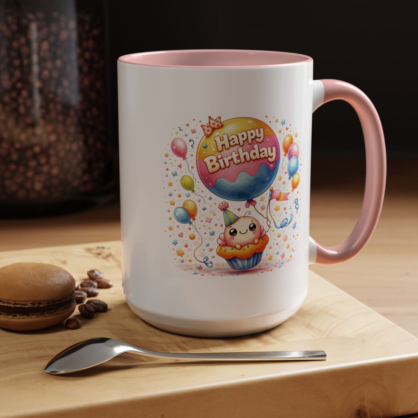 Birthday Mug - Cupcake Balloon