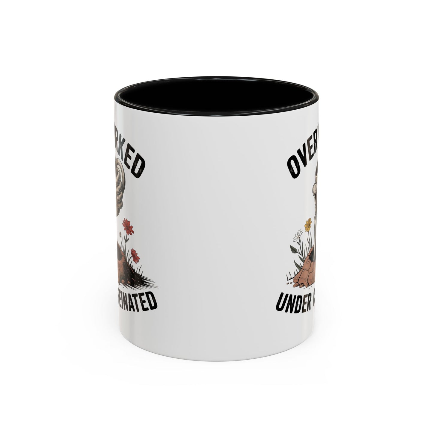Humor Mug - Overworked and Under Caffeinated