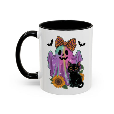 Halloween Mug - Cute Ghost With Cat
