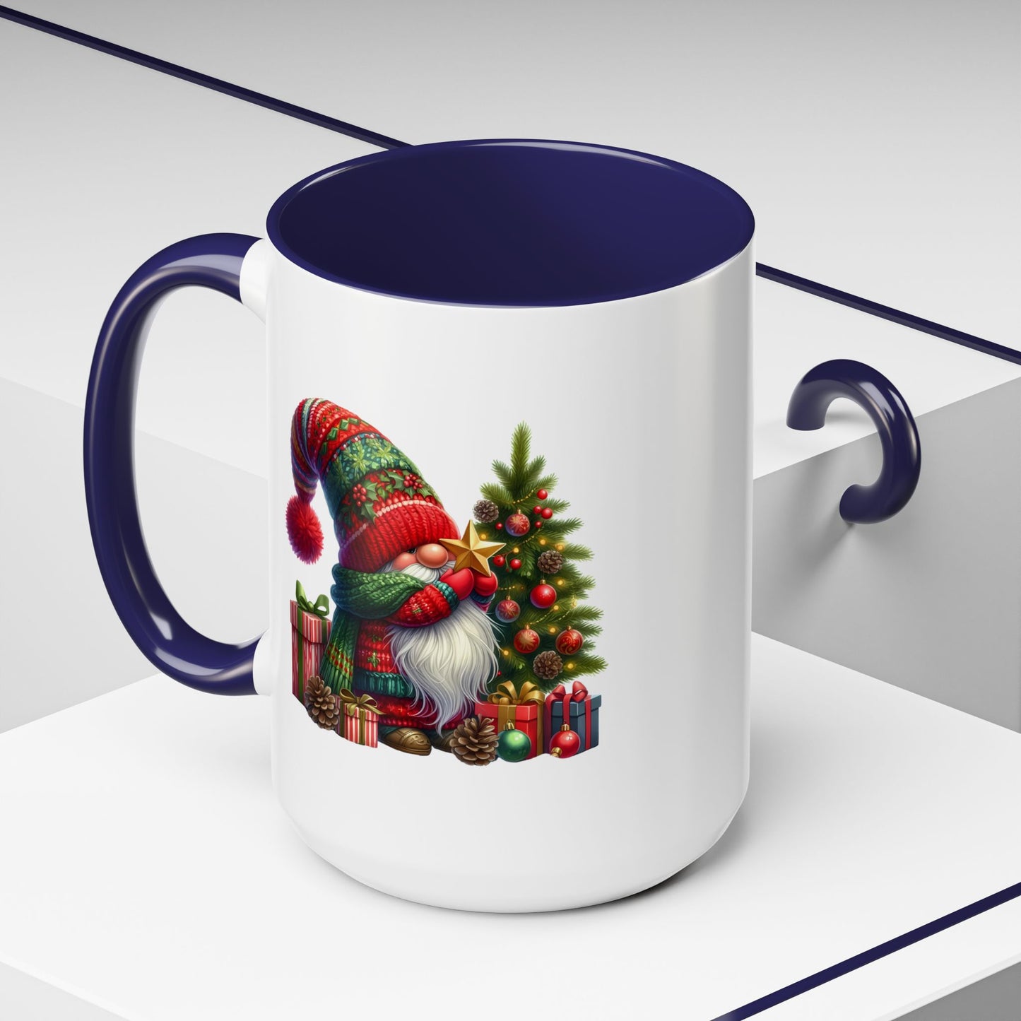 Christmas Mug - Gnome with Christmas Tree Star