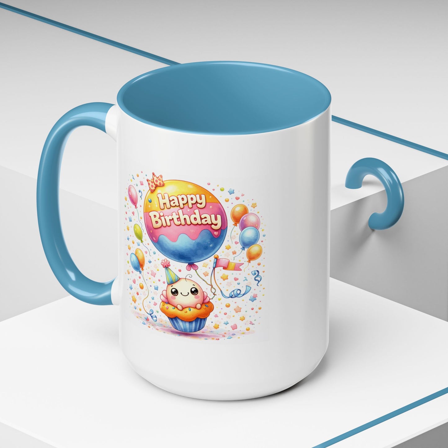 Birthday Mug - Cupcake Balloon