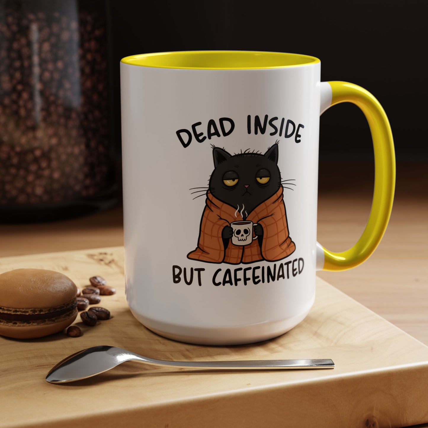Animal Mug - Dead Inside But Caffeinated
