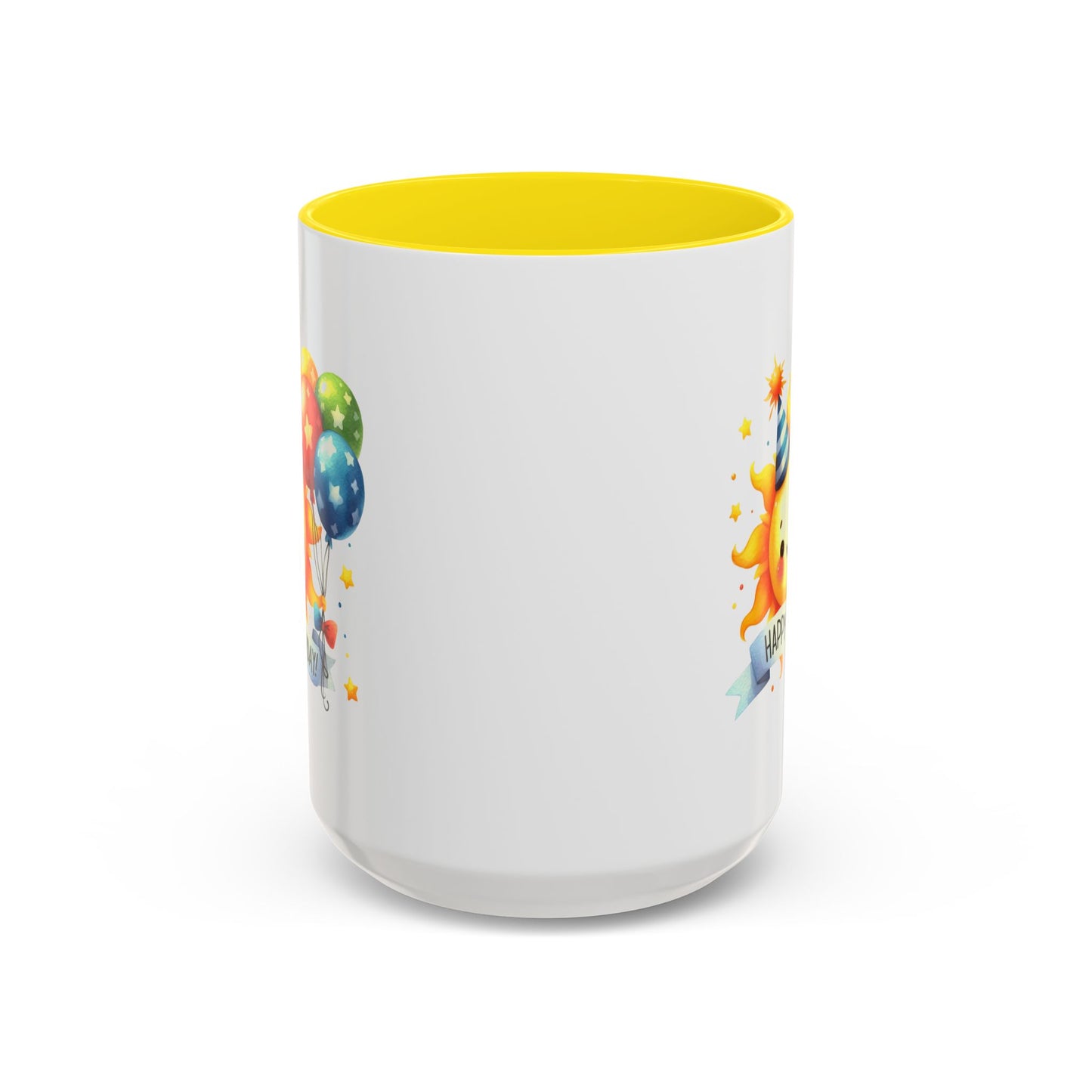 Birthday Mug - Happy Birthday Sun & Balloons
